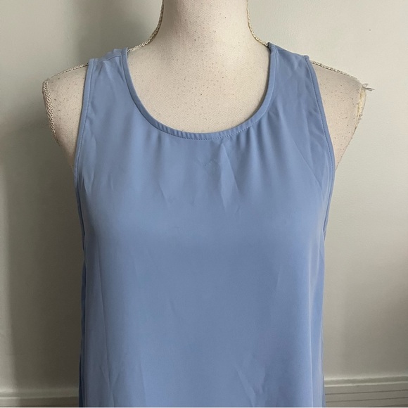 Amanda Uprichard for Le Tote • Light Blue Sleeveless Swing Dress - Picture 3 of 6